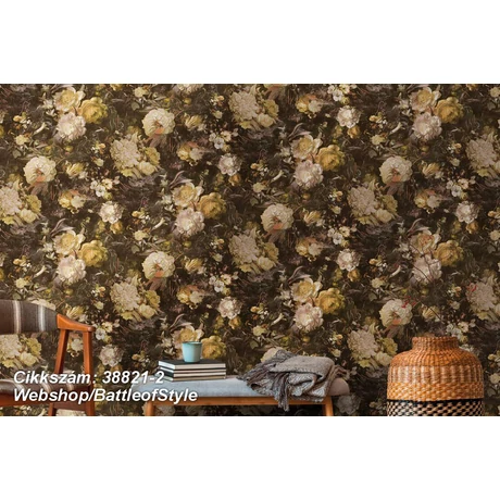 virágmintás tapéta