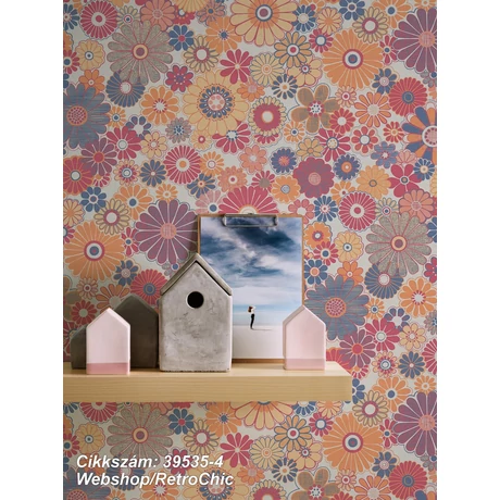 narancs-terrakotta tapéta