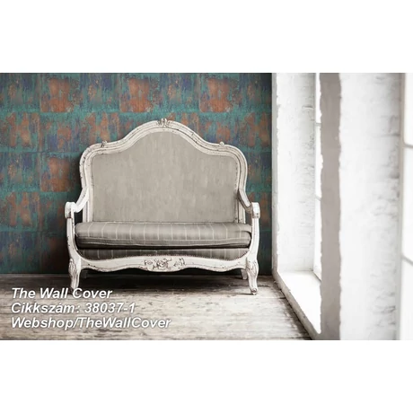 fémhatású - indusztriális öntapadós tapéta