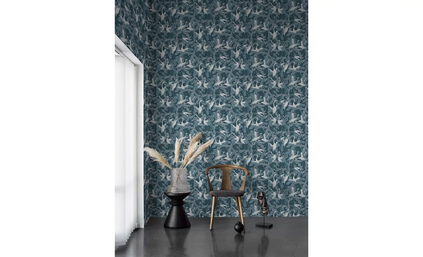 Nyugodt szobák, kék tapéta