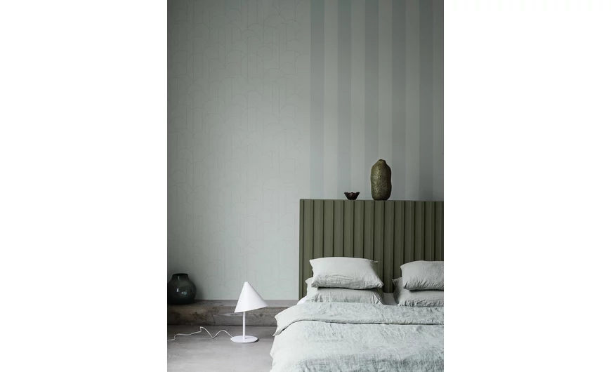 A szellem harmóniája a zöld tapétával